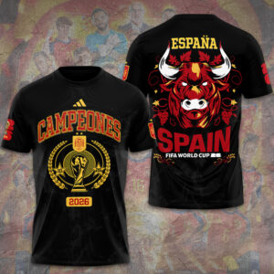 Spain National Team 2026 FIFA World Cup Champions 3D Apparel - GNE7729