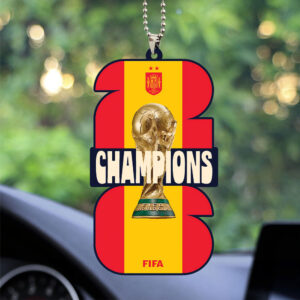 Spain National Team 2026 FIFA World Cup Champions Custom shape 2-sided Acrylic Car Ornament - TANTN24388