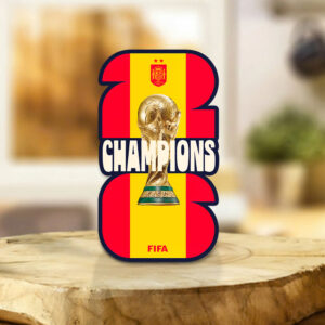 Spain National Team 2026 FIFA World Cup Champions Custom Shape Acrylic Plaque - TANTN24380