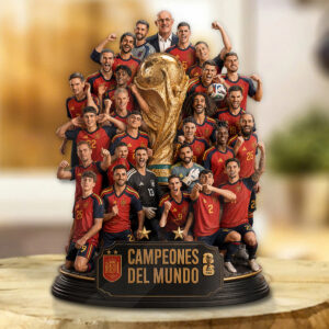 Spain National Team 2026 FIFA World Cup Champions Custom Shape Acrylic Plaque - GNE7698