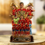 Spain National Team 2026 FIFA World Cup Champions Custom Shape Acrylic Plaque – GNE7702