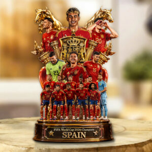 Spain National Team 2026 FIFA World Cup Champions Custom Shape Acrylic Plaque - GNE7702