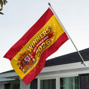 Spain National Team 2026 FIFA World Cup Champions 3D Double-side House Flag - TANTN24377