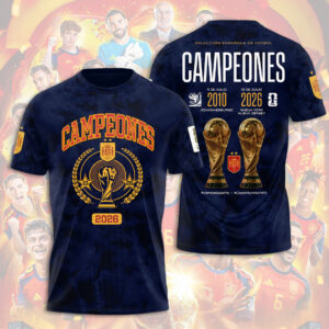 Spain National Team 2026 FIFA World Cup Champions 3D Apparel - TANTN24346
