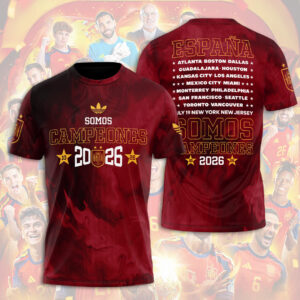 Spain National Team 2026 FIFA World Cup Champions 3D Apparel - TANTN24363