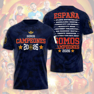 Spain National Team 2026 FIFA World Cup Champions 3D Apparel - TANTN24403