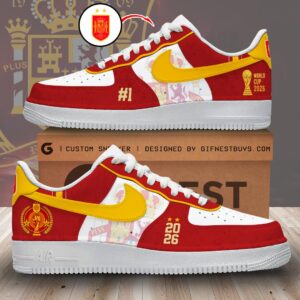 Spain National Team 2026 FIFA World Cup Champions AF1 Sneaker – HOATT19595