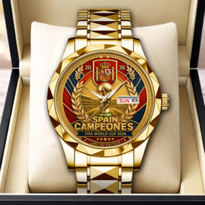 Spain National Team 2026 FIFA World Cup Champions Alloy Luxury Quartz Watch - HOATT19797