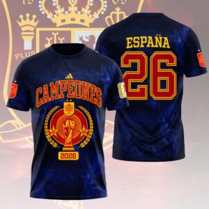 Spain National Team 2026 FIFA World Cup Champions 3D Apparel - HOATT19580