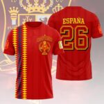 Spain National Team 2026 FIFA World Cup Champions 3D Apparel – HOATT19583