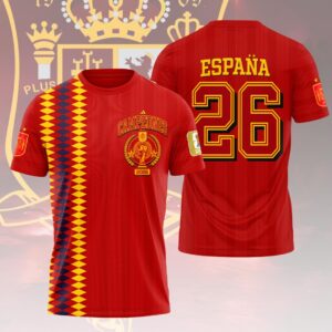 Spain National Team 2026 FIFA World Cup Champions 3D Apparel - HOATT19583