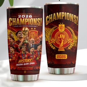 Spain National Team 2026 FIFA World Cup Champions Tumbler Cup - HOATT19593