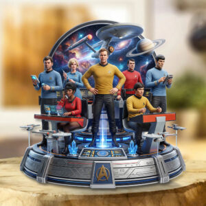 Star Trek 60th Anniversary 2026 Custom Shape Acrylic Plaque - TMTHU7460