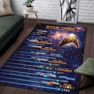 Star Trek 60th Anniversary 2026 Rectangular Rug - TMTHU7747