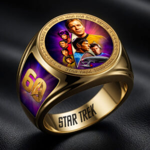 Star Trek 60th Anniversary 3D Engraved Ring - HOATT19443