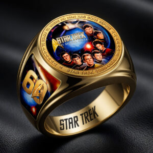 Star Trek 60th Anniversary 3D Engraved Ring - HOATT19779