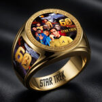 Star Trek 60th Anniversary 3D Engraved Ring – HOATT19780
