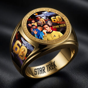 Star Trek 60th Anniversary 3D Engraved Ring - HOATT19780