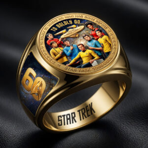 Star Trek 60th Anniversary 3D Engraved Ring - HOATT19782