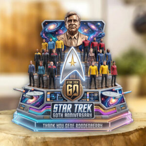 Star Trek 60th Anniversary Custom Shape Acrylic Plaque - TMTHU7358