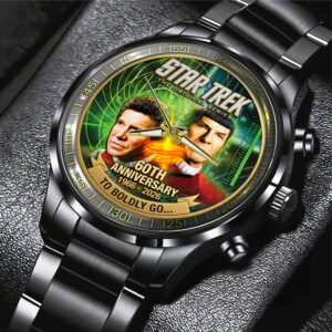 Star Trek 60th Anniversary Black Stainless Steel Watch - TMTHU7844