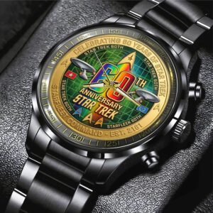 Star Trek 60th Anniversary Black Stainless Steel Watch - TMTHU7846