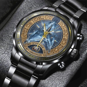 Star Trek 60th Anniversary Black Stainless Steel Watch - TMTHU7679