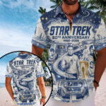 Star Trek 60th Anniversasry Short Sleeve Button-Down Shirt – TMTHU7401