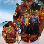 Star Trek 60th Anniversary Short Sleeve Button-Down Shirt – HOATT19482