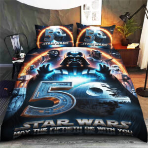 Star Wars 50th Anniversary 3-Piece Duvet Bedding Set - TMTHU7742