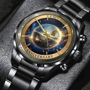 Star Wars 50th Anniversary Black Stainless Steel Watch - TMTHU7643