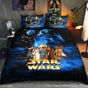 Star Wars 50th Anniversary 3-Piece Duvet Bedding Set - HOATT19459