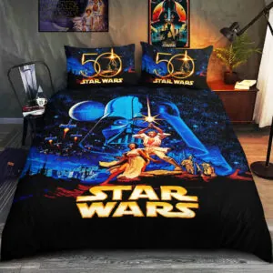 Star Wars 50th Anniversary 3-Piece Duvet Bedding Set - HOATT19812