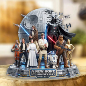 Star Wars 50th Anniversary Custom Shape Acrylic Plaque - TMTHU7527