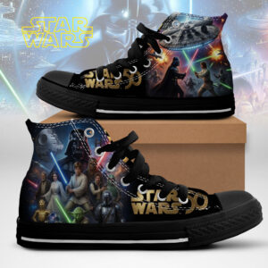 Star Wars 50th Anniversary High Top Canvas Shoes - TMTHU7741