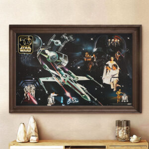 Star Wars 50th Anniversary Rectangle Canvas With Inner Frame - TMTHU7271