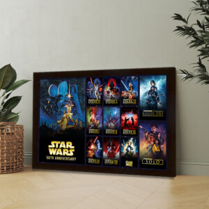 Star Wars 50th Anniversary Rectangle Canvas With Inner Frame - TMTHU7769