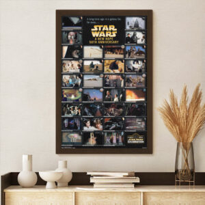 Star Wars 50th Anniversary Rectangle Canvas With Inner Frame - TMTHU7710