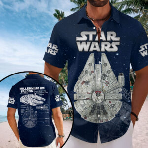 Star Wars Short Sleeve Button-Down Shirt – HOATT19257