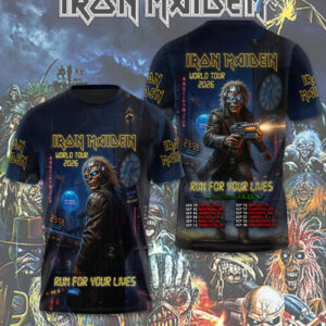 Iron Maiden 2026 World Tour 3D Apparel - TMTHU7390