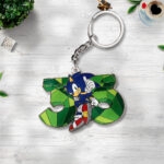 Sonic the Hedgehog 35th Anniversary Custom Shape 2-sided Keychain – TANTN24047