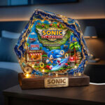Sonic the Hedgehog 35th Anniversary Custom Shape Acrylic Light Box – TANTN24057