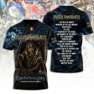 Iron Maiden Tour 2026 3D Apparel - TANTN24071