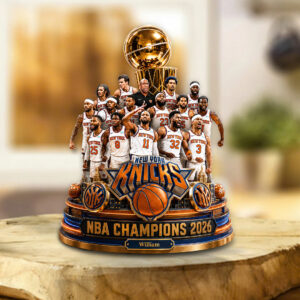 New York Knicks NBA Finals Champions 2026 Shape Acrylic Plaque - TANTN24096
