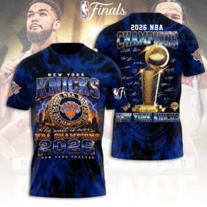 New York Knicks NBA Finals Champions 2026 3D Apparel - TANTN24149