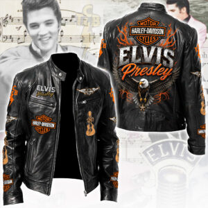 Elvis Presley Motorcycle Leather Jacket - TANTN24201