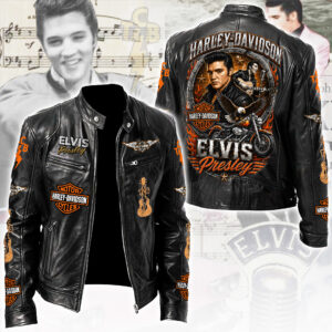 Elvis Presley Motorcycle Leather Jacket - TANTN24202