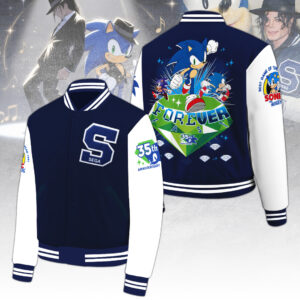 Sonic the Hedgehog 35th Anniversary x Michael Jackson Varsity Jacket – TANTN24248
