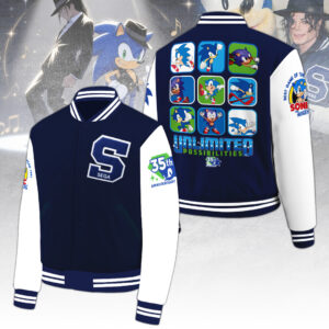 Michael Jackson x Sonic the Hedgehog 35th Anniversary Varsity Jacket – TANTN24250