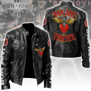 Bon Jovi Tour 2026 Motorcycle Leather Jacket - TANTN24272
